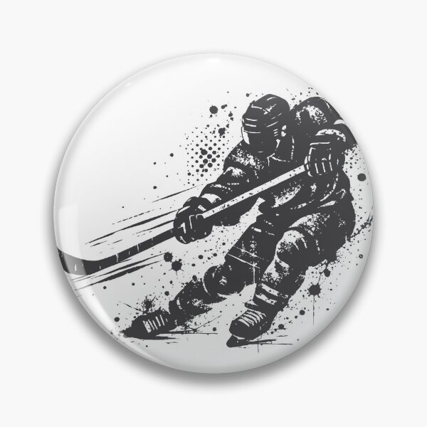 Item preview, Dynamic Ice Hockey Player Silhouette Vector Illustration - Action Sports Black and White Clipart2 designed and sold by Dejbar.