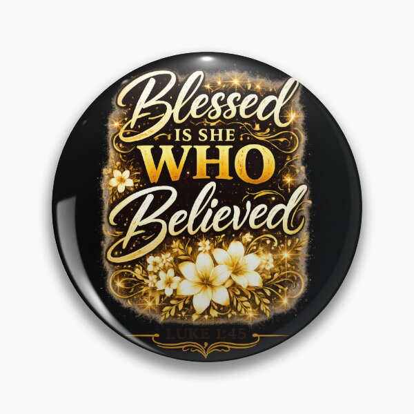 Item preview, Blessed is She Who Believed — Luke 1:45 Christian Women designed and sold by AbidingCreatives.