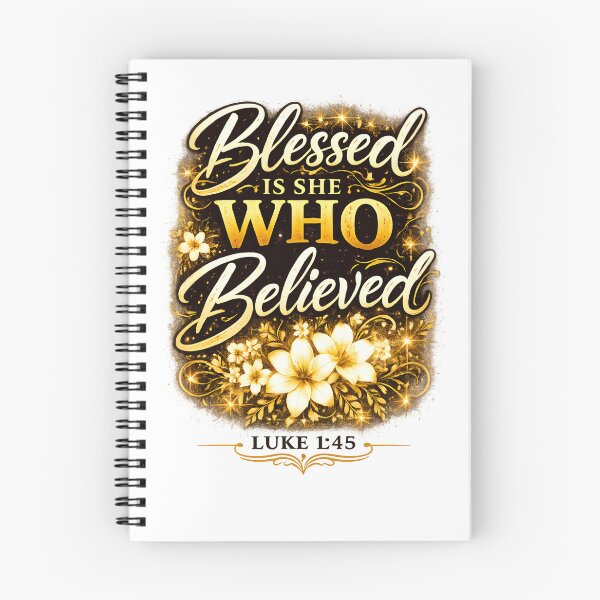 Item preview, Blessed is She Who Believed — Luke 1:45 Christian Women designed and sold by AbidingCreatives.