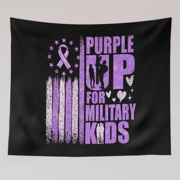 Item preview, Purple Up for Military Kids Military Child Month designed and sold by BlightedArt.