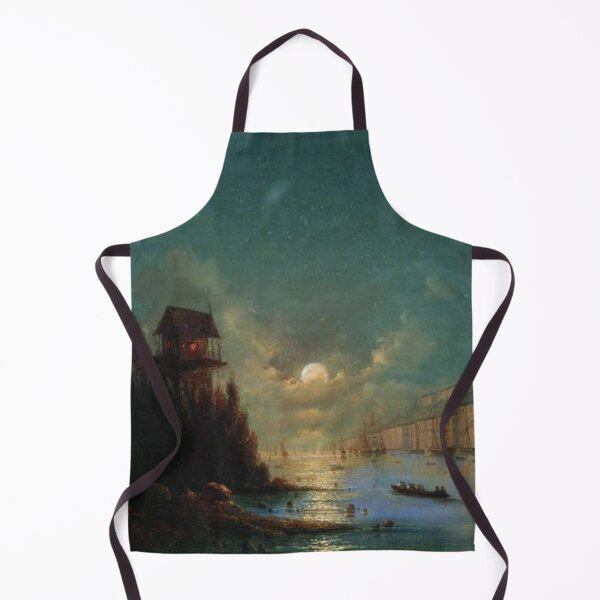 Item preview, View of seaside town in the evening with a lighthouse designed and sold by SharonTheFirst.