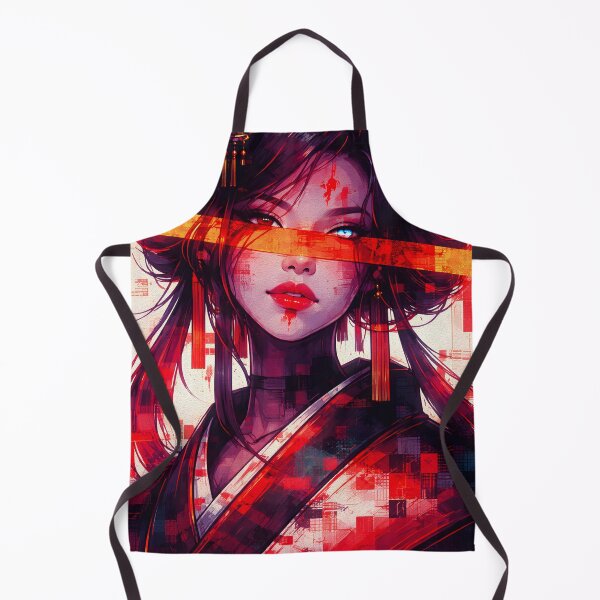 Item preview, Cyberpunk Geisha Glitch Art – Futuristic Japanese Portrait Vector Style designed and sold by Fregoli 2D.