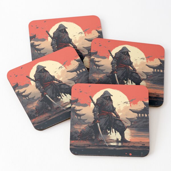 Item preview, Shadow Samurai – Blood Moon Ronin designed and sold by EchoWave11.