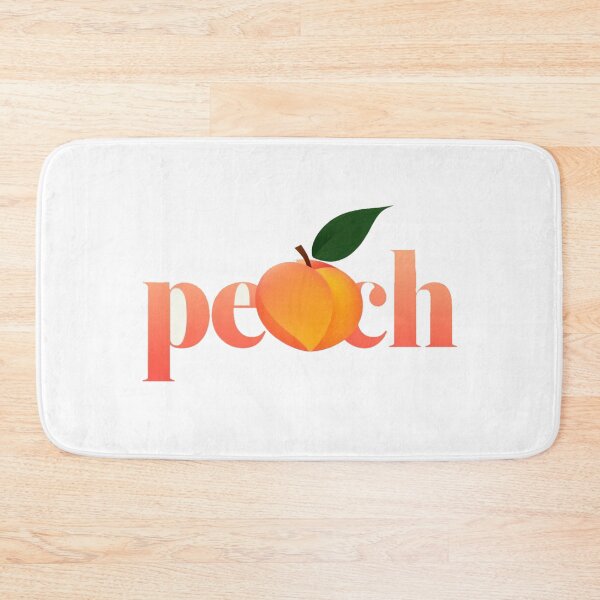 Item preview, Peach Aesthetic Word Art Design • Cute Fruit Typography • Soft Pink Peach Illustration for Stickers & Prints designed and sold by Bright Nest Studio.