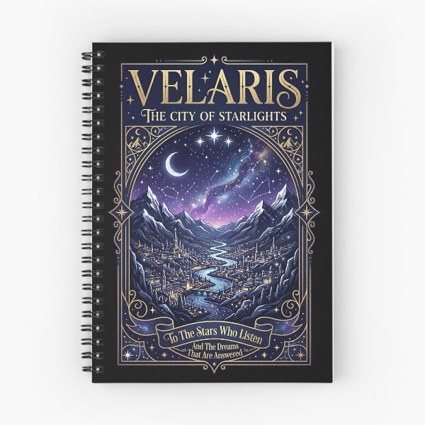 Item preview, Velaris – The City of Starlights | Fantasy Night Sky Illustration designed and sold by GumStickers.