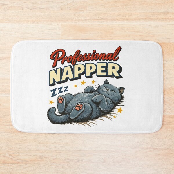 Item preview, Professional Napper – British Shorthair Retro Cat designed and sold by Pineapple-Tree.