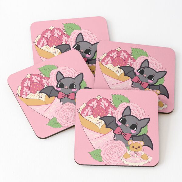 Item preview, Kawaii Bat, Strawberry Crepe and Teddy Bear designed and sold by Kanniax.