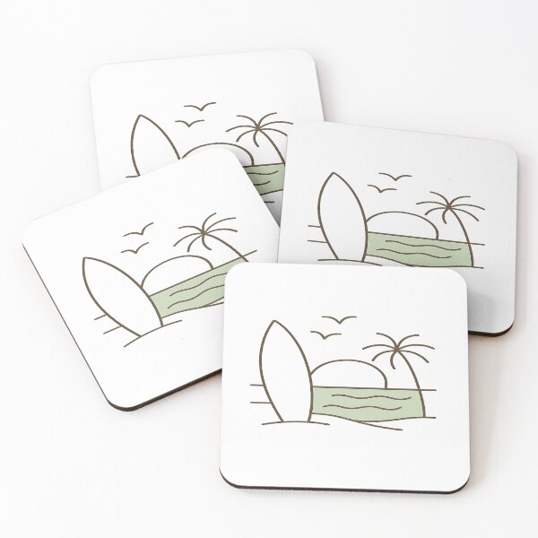 Item preview, Beach Sunrise – Minimalist Line Art Seascape Design designed and sold by mbmstores.