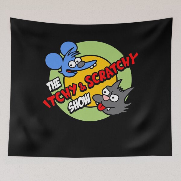 Item preview, The Itchy & Scratchy Show Cartoon Logo designed and sold by Siriusian369.