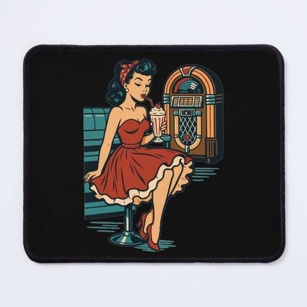 Item preview, Rockabilly 50s Diner Milkshake Jukebox Retro designed and sold by Pineapple-Tree.