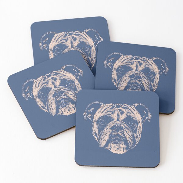 Item preview, Gritty Bulldog Face Vintage Style Dog Graphic Tough Bulldog Portrait    designed and sold by donwillisjrart.