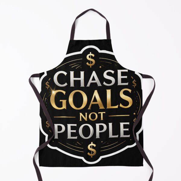 Item preview, Chase Goals Not People – Luxury Gold Motivational Quote Sticker. designed and sold by ZenGrowth4.