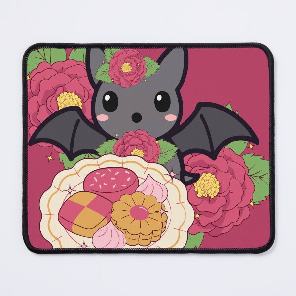 Item preview, Kawaii Bat and Camellia Cookie Plate designed and sold by Kanniax.