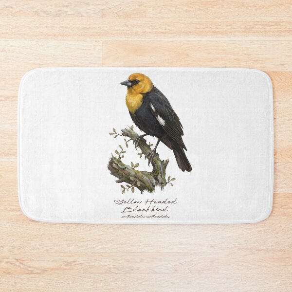 Item preview, Yellow Headed Blackbird on Rustic Branch designed and sold by Takeda-art.