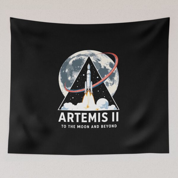 Item preview, Artemis II To The Moon And Beyond Rocket Space Mission Design designed and sold by LunaMagicStudio.