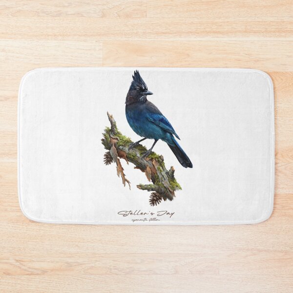 Item preview, Steller's Jay on Mossy Pine Tree designed and sold by Takeda-art.