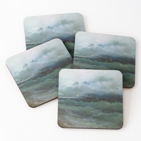 Item preview, Ships in the stormy sea designed and sold by SharonTheFirst.
