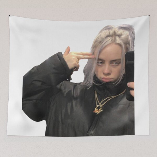 Item preview, Silver Hair Billie Eilish Selfie designed and sold by Crealice.