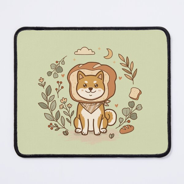 Item preview, Shiba Bread Buddy - Cute Minimalist Kawaii Shiba Inu Toast designed and sold by Minimochi Art.