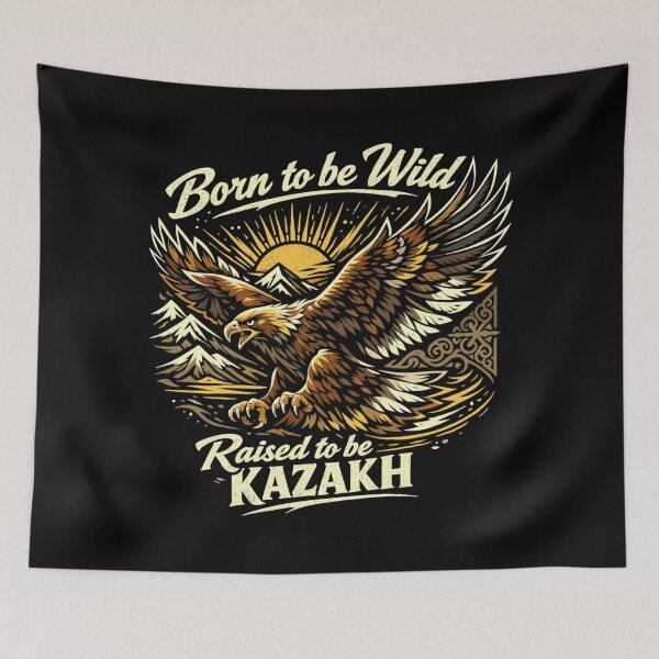 Item preview, Golden Eagle Born to be Wild Kazakh Design designed and sold by Pineapple-Tree.
