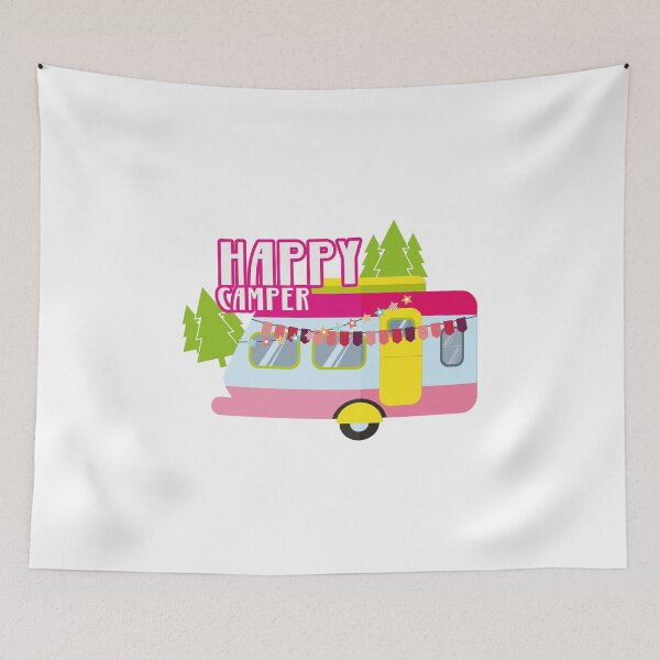 Item preview, Happy Camper Road Trip Camping Vacation Funny  designed and sold by miracletee.