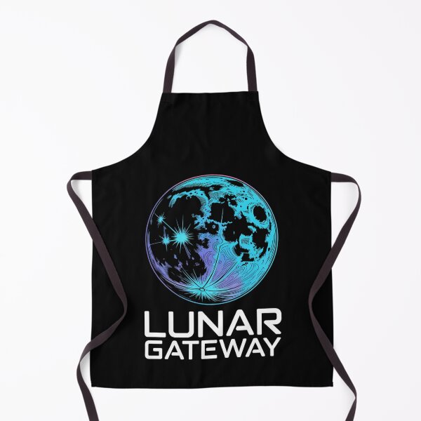 Item preview, Lunar Gateway — Moon Topographic Map Glowing Space Art Tee V3 designed and sold by DarylWelsh2024.