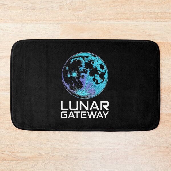 Item preview, Lunar Gateway — Moon Topographic Map Glowing Space Art Tee V3 designed and sold by DarylWelsh2024.
