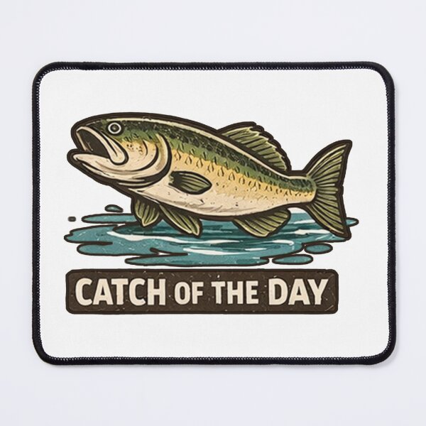 Item preview, Catch of the Day – Vintage Fishing Graphic designed and sold by Bronse Wear.