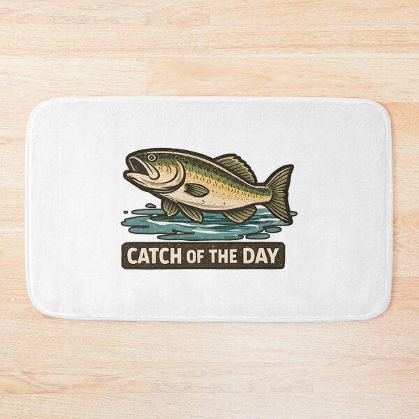 Item preview, Catch of the Day – Vintage Fishing Graphic designed and sold by Bronse Wear.