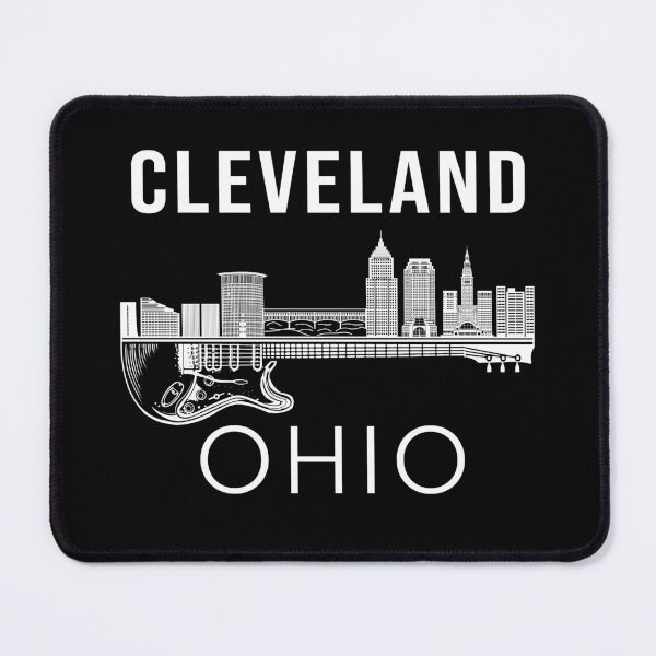 Item preview, Cleveland Ohio Souvenir Skyline Guitar Men Cleveland designed and sold by DSWShirts.