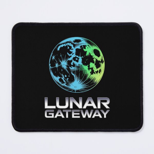 Item preview, Lunar Gateway — Moon Topographic Map Glowing Space Art Tee V4 designed and sold by DarylWelsh2024.