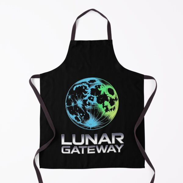 Item preview, Lunar Gateway — Moon Topographic Map Glowing Space Art Tee V4 designed and sold by DarylWelsh2024.