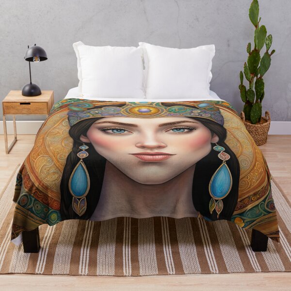 Item preview, Portrait of Celtic priestess, Spirit of Spring designed and sold by Colin Bentham.