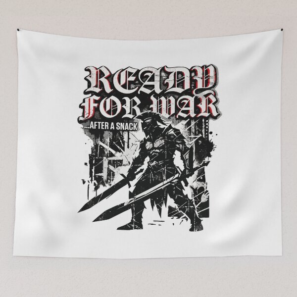 Item preview, Ready For War Dark Streetwear Gothic Warrior Humor designed and sold by DashBliss.