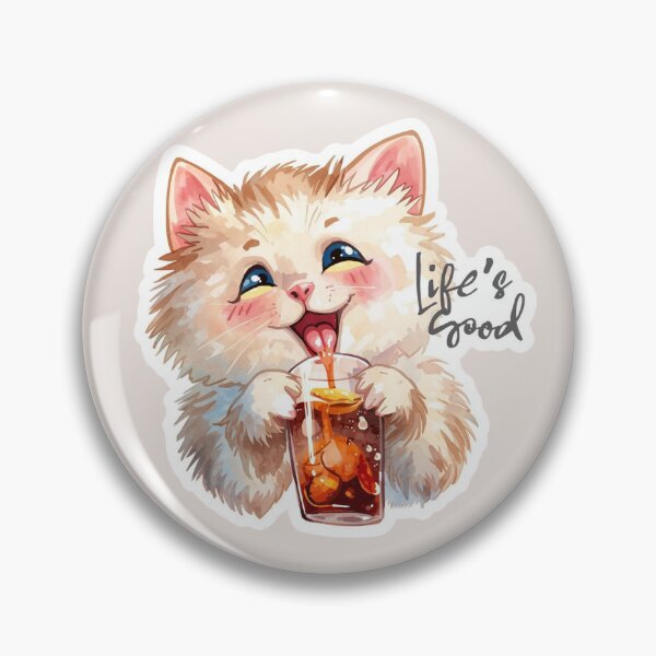 Item preview, Fluffy Funny Cat Life Is Good  designed and sold by LoopyPop.