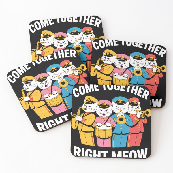 Item preview, Funny Cat Come Together Right Meow designed and sold by consfafaperi.