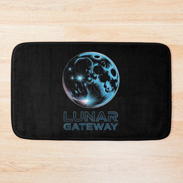 Item preview, Lunar Gateway — Moon Topographic Map Glowing Space Art Tee V6 designed and sold by DarylWelsh2024.