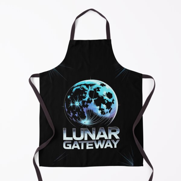 Item preview, Lunar Gateway — Moon Topographic Map Glowing Space Art Tee V7 designed and sold by DarylWelsh2024.