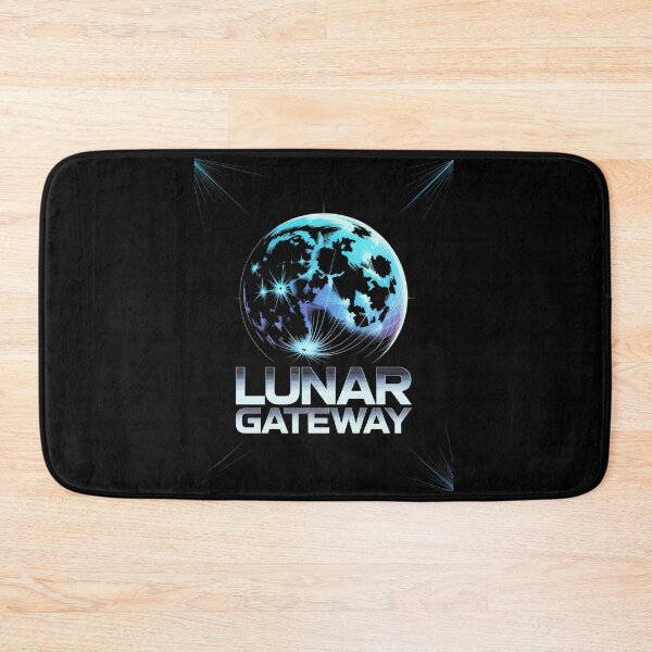 Item preview, Lunar Gateway — Moon Topographic Map Glowing Space Art Tee V7 designed and sold by DarylWelsh2024.