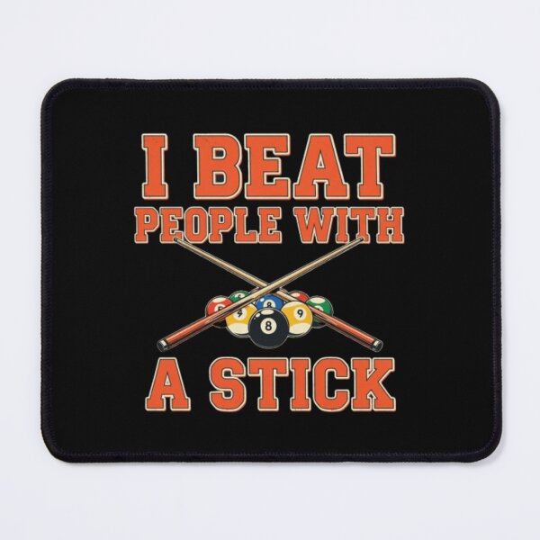 Item preview, Vintage Billiard 8 Ball Indie I Beat People With Stick  designed and sold by Thread&Fable.
