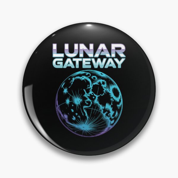Item preview, Lunar Gateway — Moon Topographic Map Glowing Space Art Tee V8 designed and sold by DarylWelsh2024.