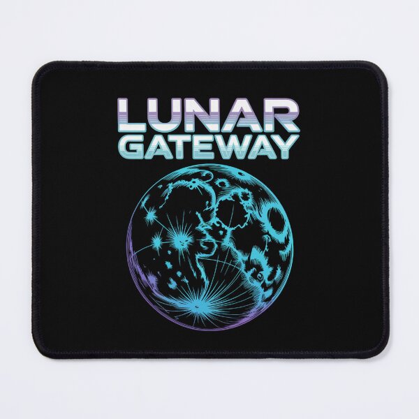 Item preview, Lunar Gateway — Moon Topographic Map Glowing Space Art Tee V8 designed and sold by DarylWelsh2024.