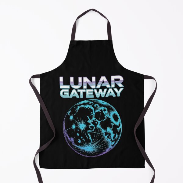 Item preview, Lunar Gateway — Moon Topographic Map Glowing Space Art Tee V8 designed and sold by DarylWelsh2024.