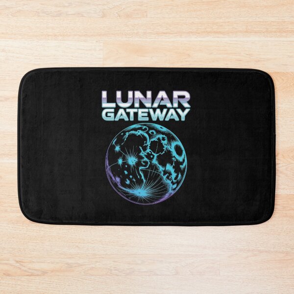 Item preview, Lunar Gateway — Moon Topographic Map Glowing Space Art Tee V8 designed and sold by DarylWelsh2024.