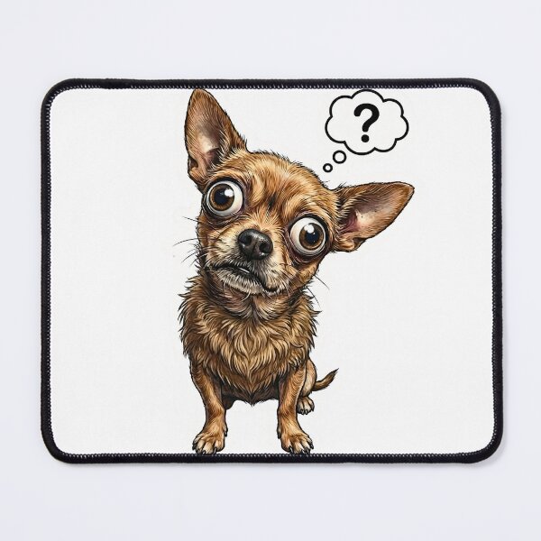 Item preview, Funny Small Confused Chihuahua Dog designed and sold by ArtivioShop.
