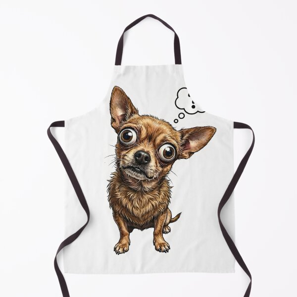 Item preview, Funny Small Confused Chihuahua Dog designed and sold by ArtivioShop.