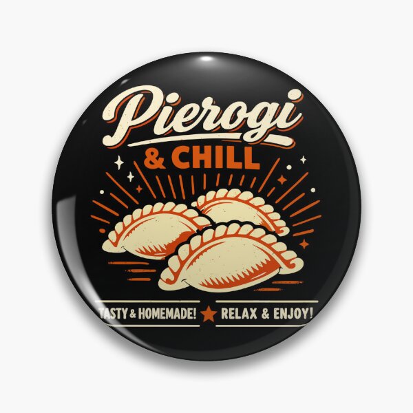 Item preview, Pierogi & Chill: Retro dumplings vintage design designed and sold by Pineapple-Tree.