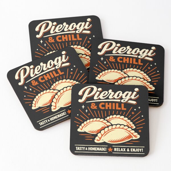 Item preview, Pierogi & Chill: Retro dumplings vintage design designed and sold by Pineapple-Tree.