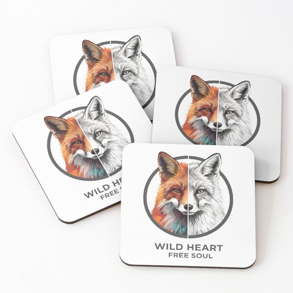 Item preview, Fox Wolf Split Face Shirt – Adventure & Free Spirit Apparel designed and sold by Rivistudio.