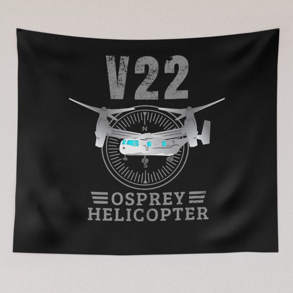 Item preview, V22 Osprey Helicopter Aviation Compass Shirt designed and sold by Emberglowo.